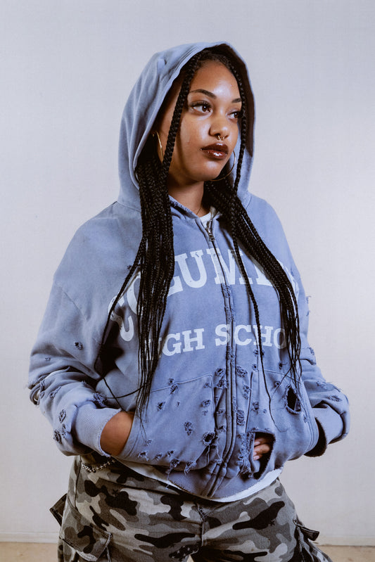 COLUMBINE HIGH SCHOOL DISTRESSED HOODIE 1 OF 1